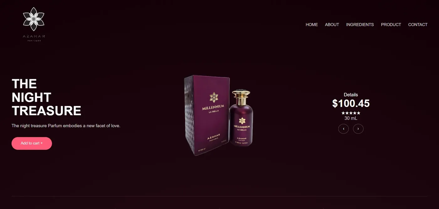 Azahar Perfumes project preview