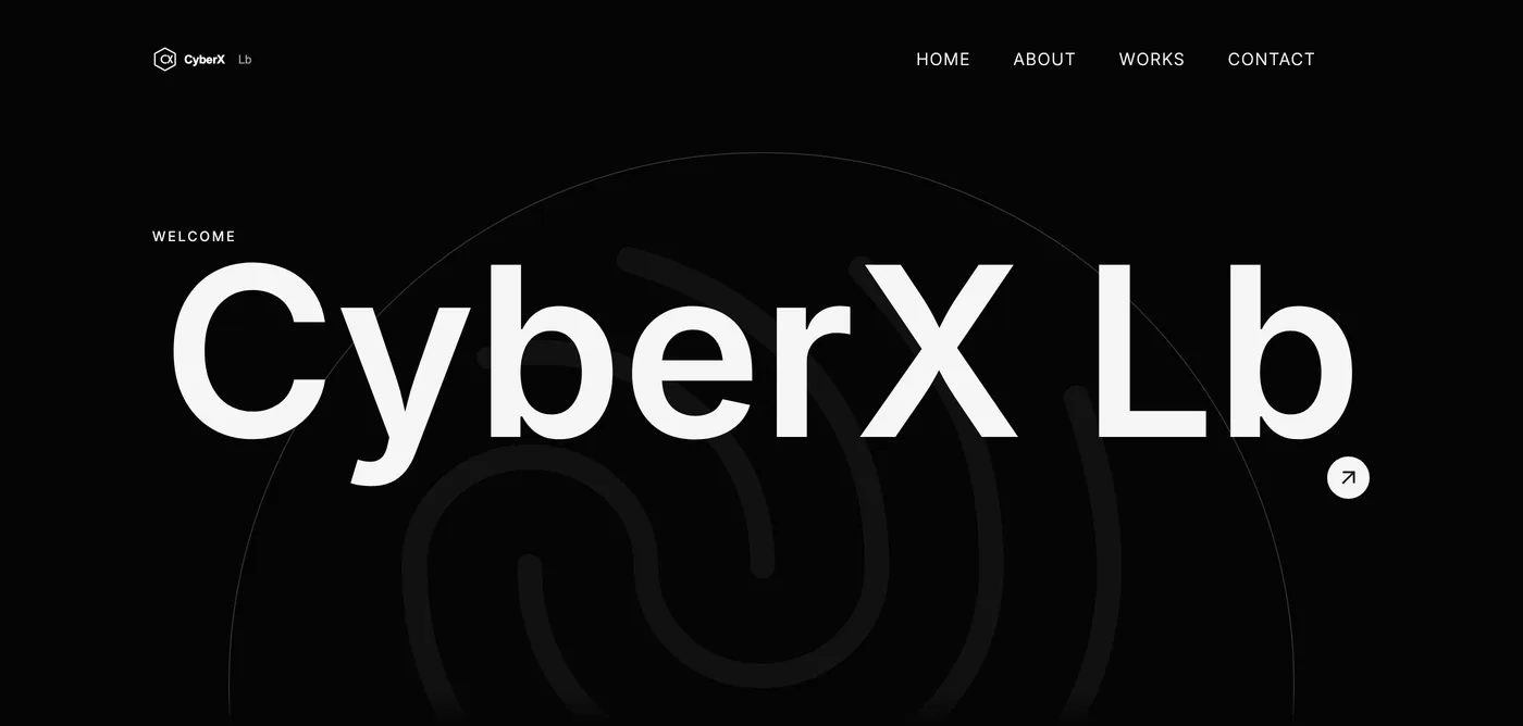 CyberX Lb studio website homepage